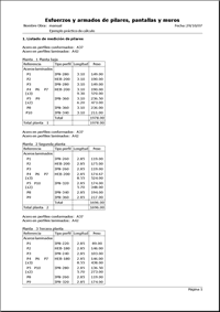 CYPECAD - Pilares metálicos. Pulse para ampliar imagen
