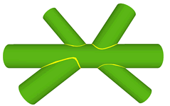 Nœud double K avec espacement
